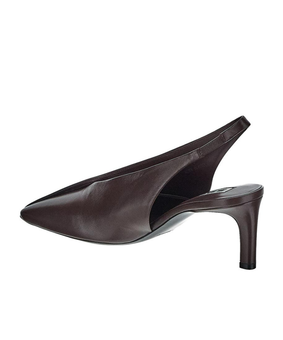 Jil Sander Square-headed High-heeled Sandals In Black