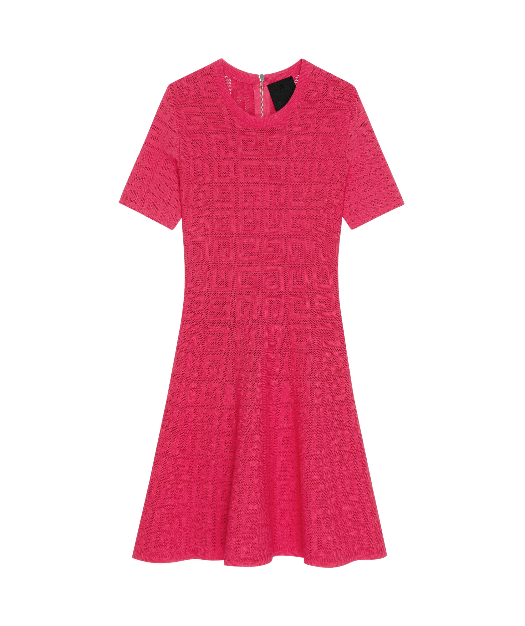 Shop Givenchy Dress In 4g Jacquard In Red