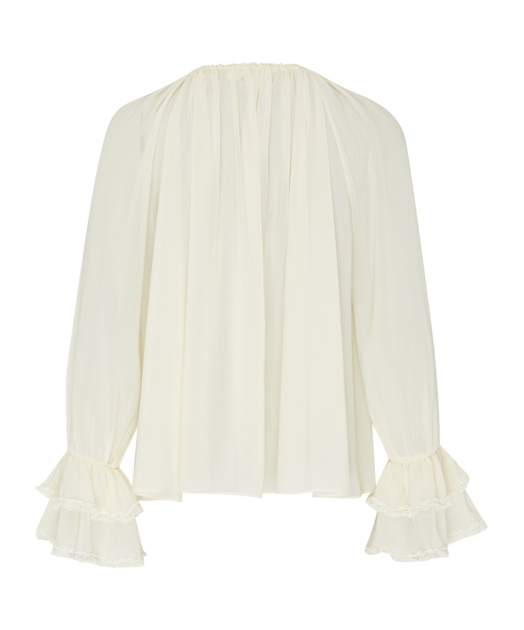 Shop Chloé Ruffled Top In White