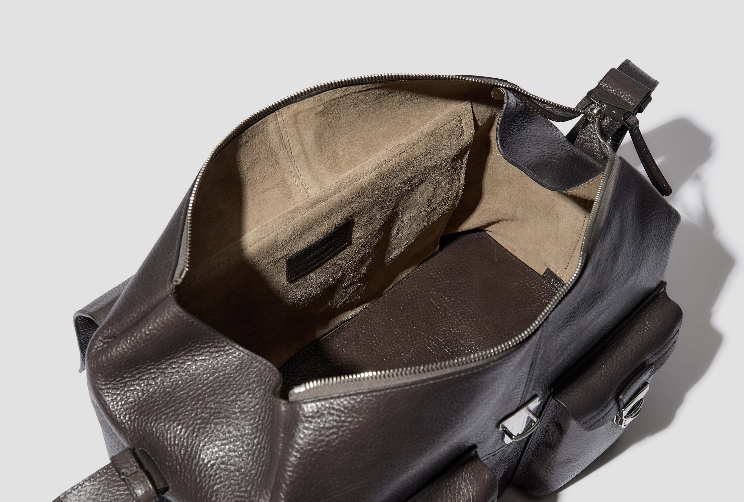 Lemaire Week-end Gear Bag In Gray
