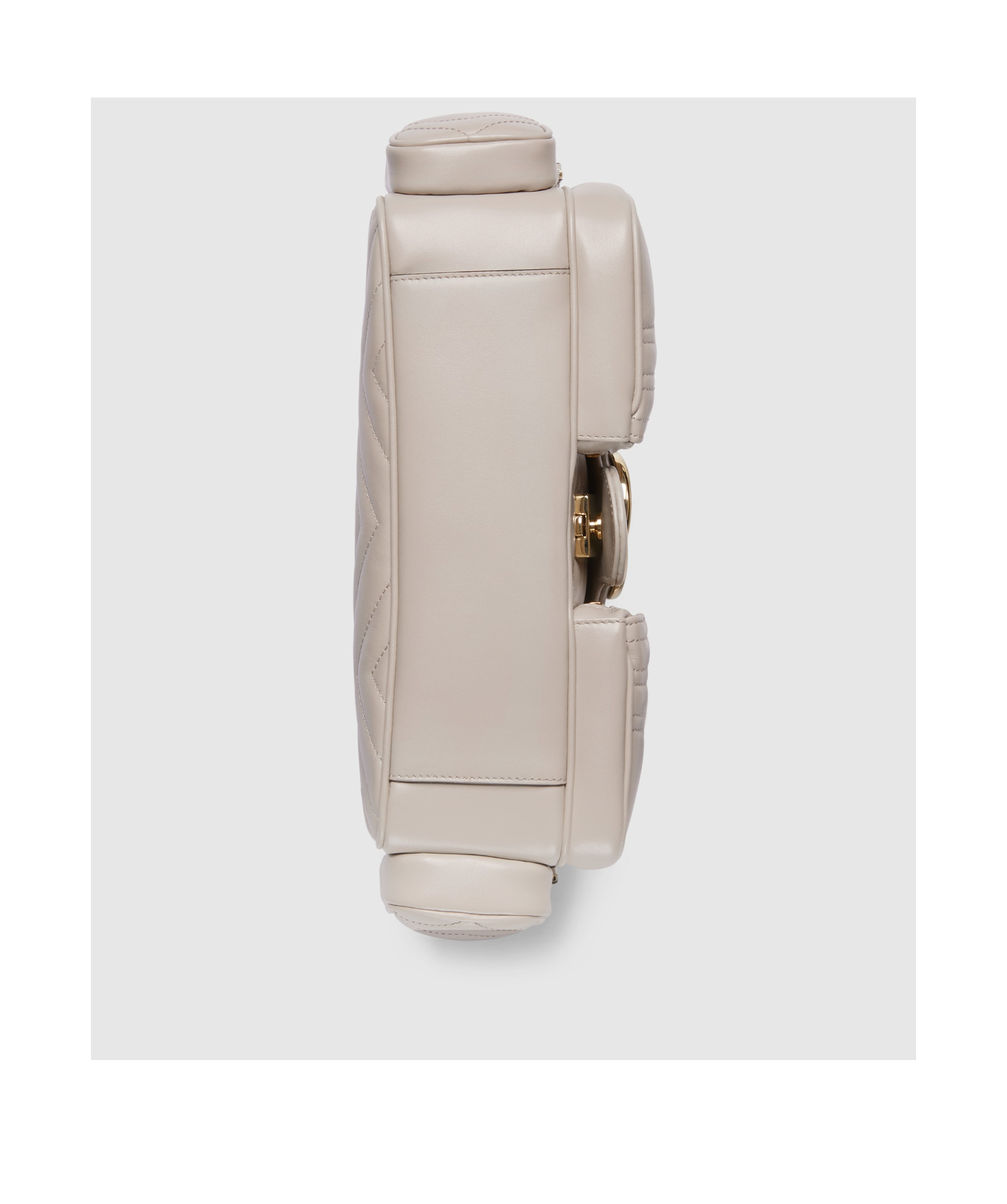 Gucci Gg Marmont Small Pocket Detailed Shoulder Bag In Nude