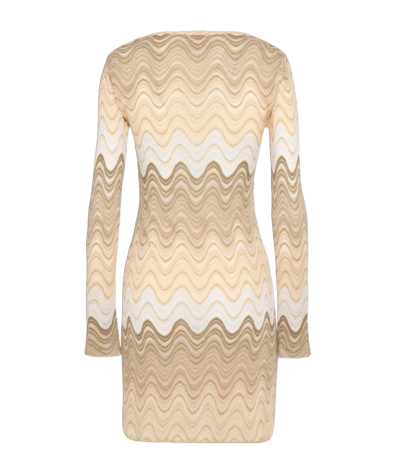 Mc2 Saint Barth Imany Raschel Mini Dress In Gold Hues
