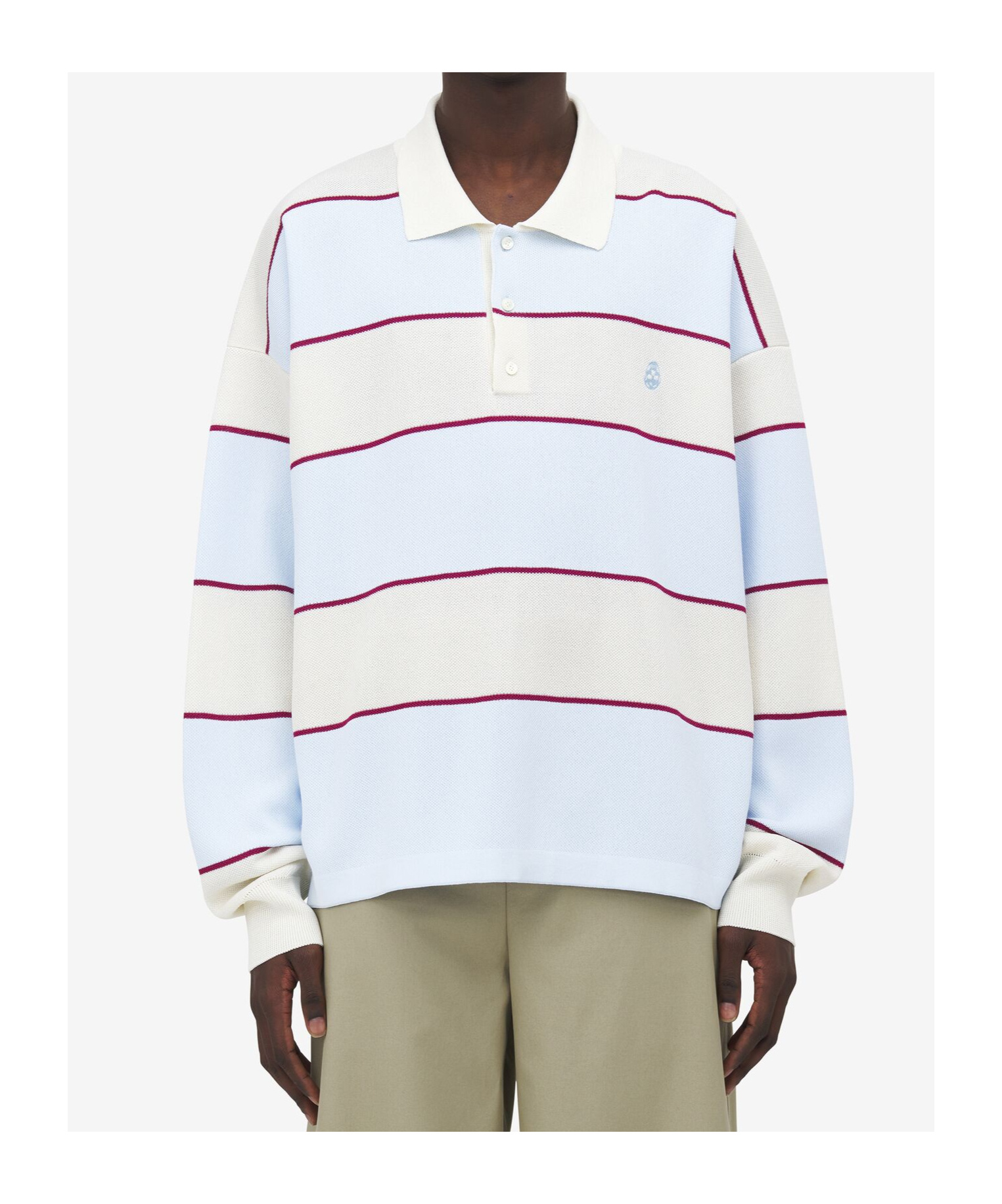 Alexander Mcqueen Rugby Striped Polo Shirt In Multi