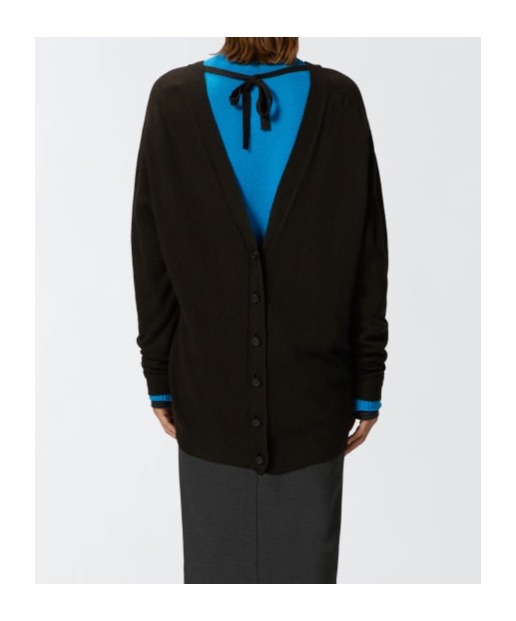 Pinko V-neck Cardigan In Black