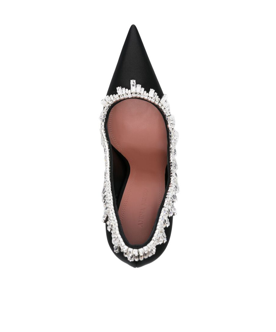 Amina Muaddi Stiletto Heels In Black