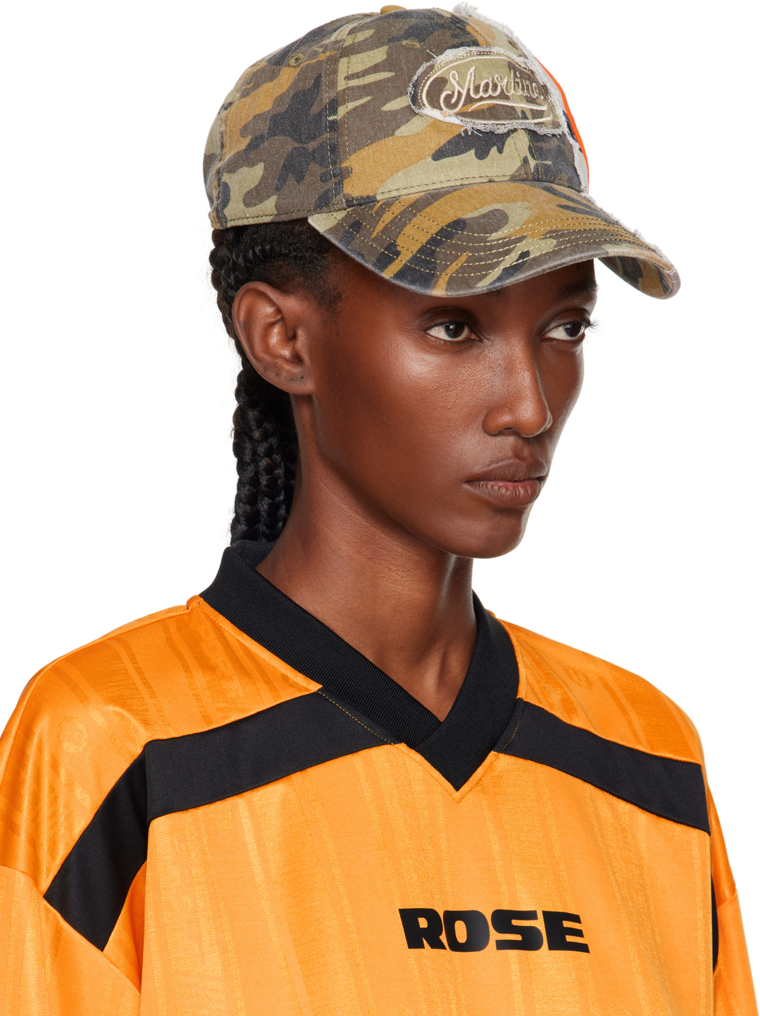 Martine Rose Logo Baseball Cap In Multi