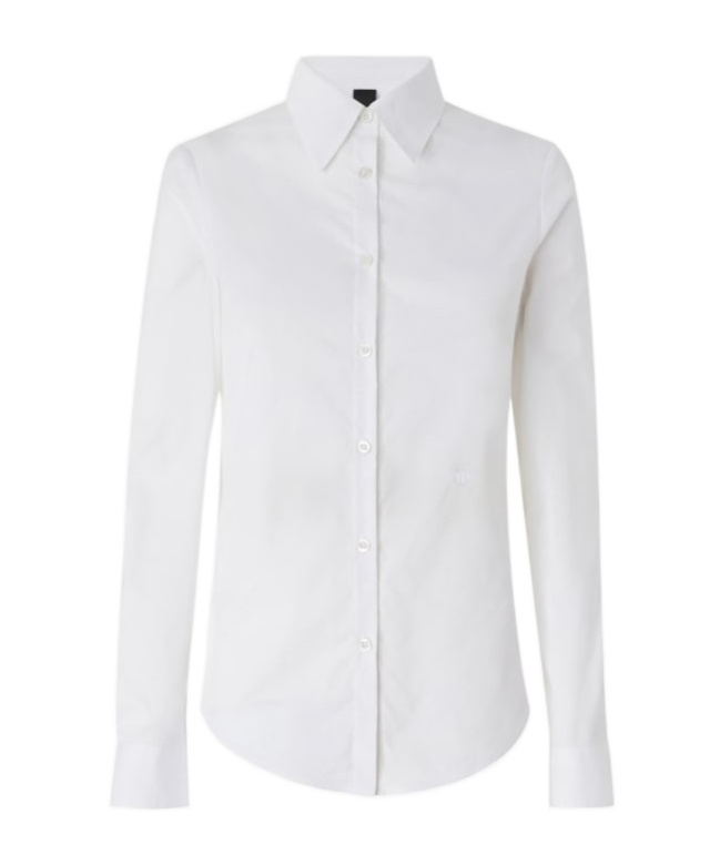 PINKO POPLIN-STRETCH LONG-SLEEVE SHIRT