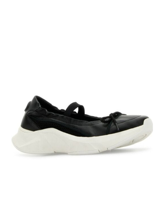 Valentino Round Head Ballet Shoes In White