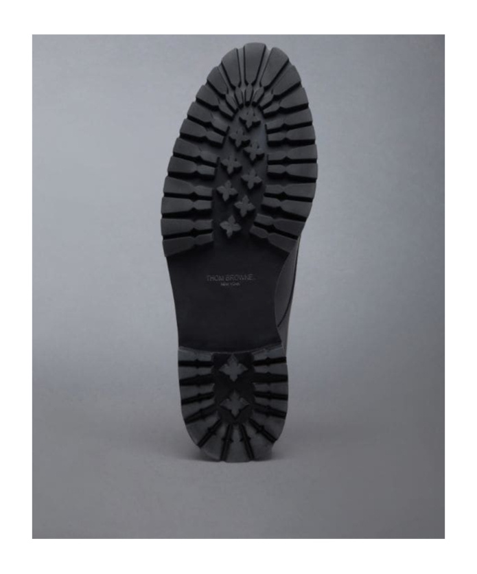 Thom Browne Black Commando Sole Apron Stitch Boots In Black
