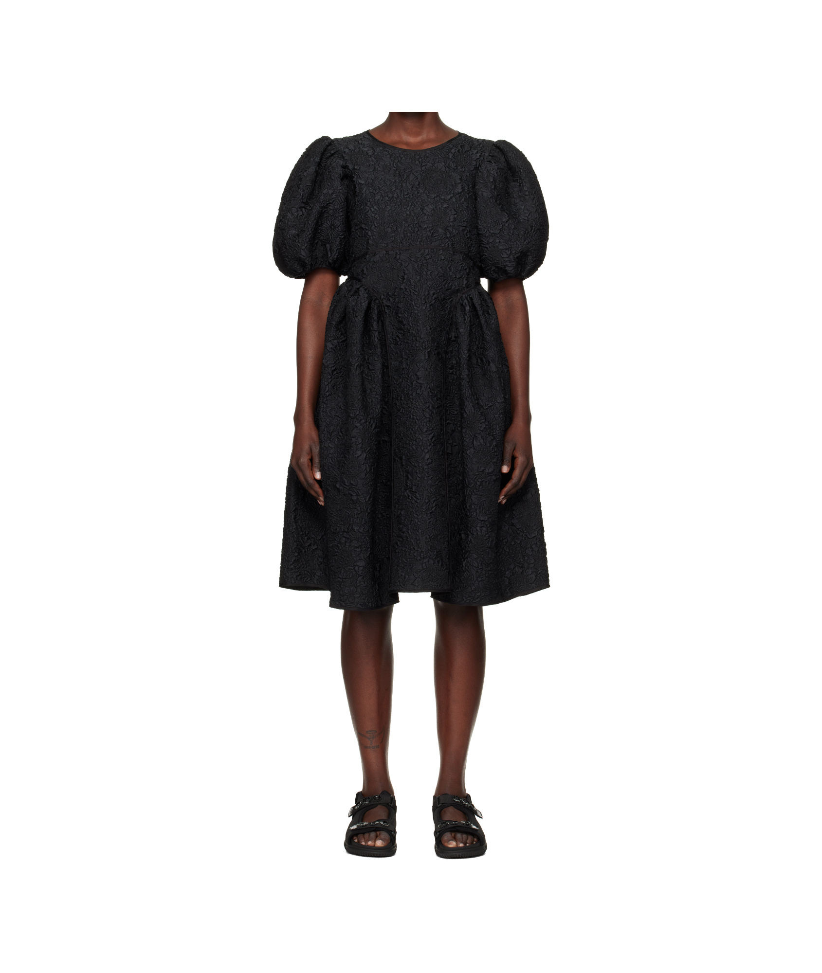 Cecilie Bahnsen Black Fonda Midi Dress