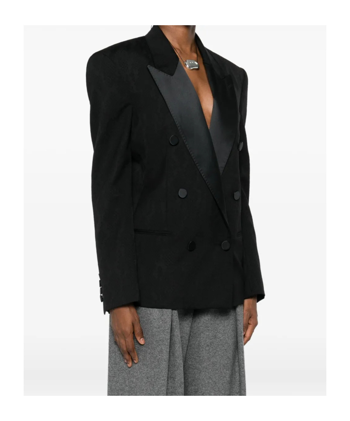 Stella Mccartney Double-breasted Blazer In Black