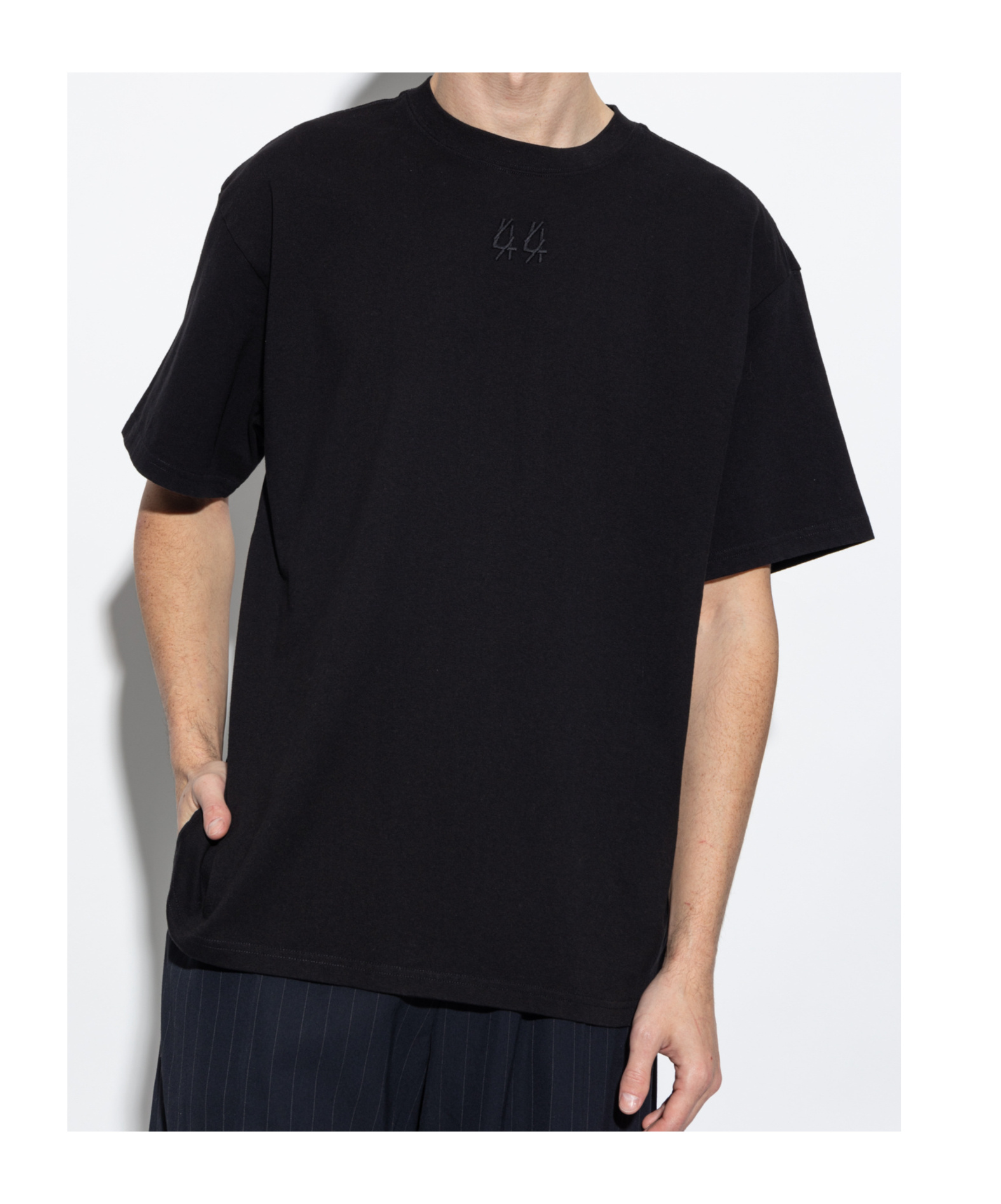 44 Label Group Logo-print T-shirt In Black