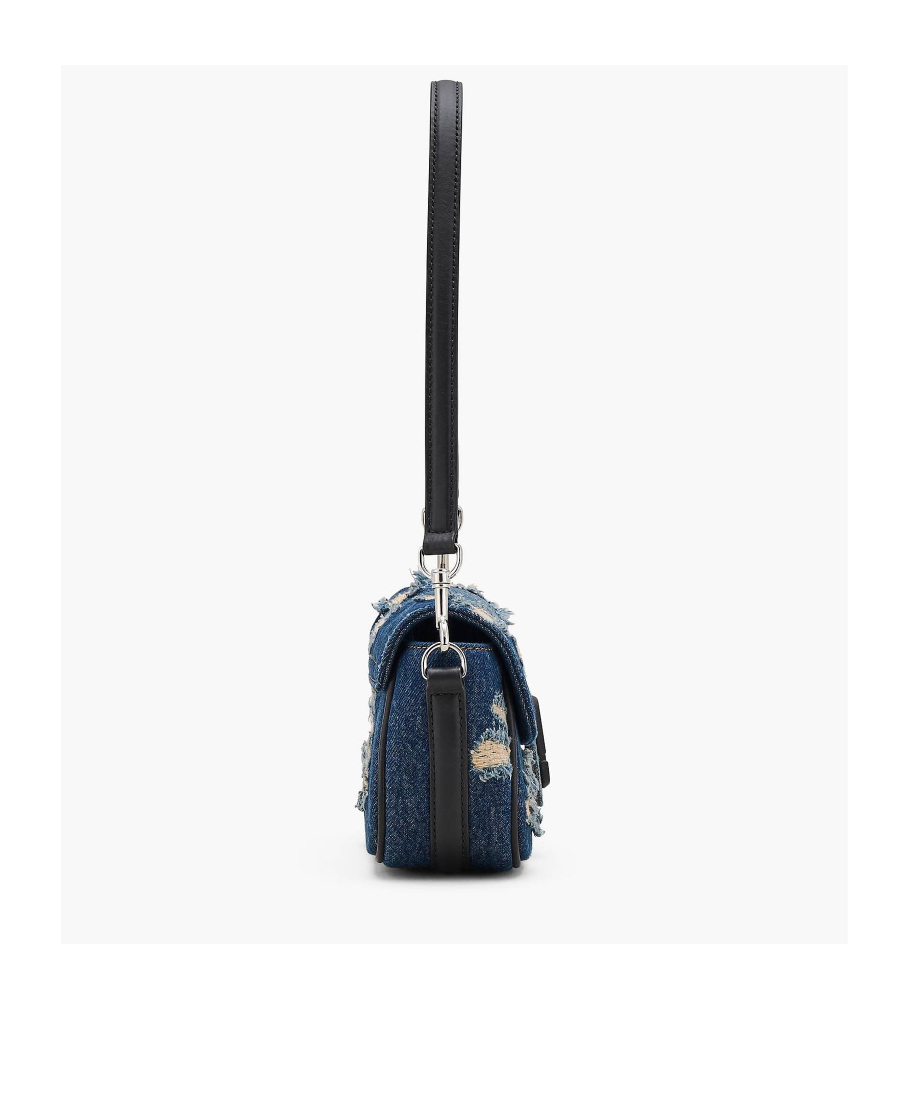 Marc Jacobs The Denim Clover Rip And Repair Shoulder Bag In Multicolor