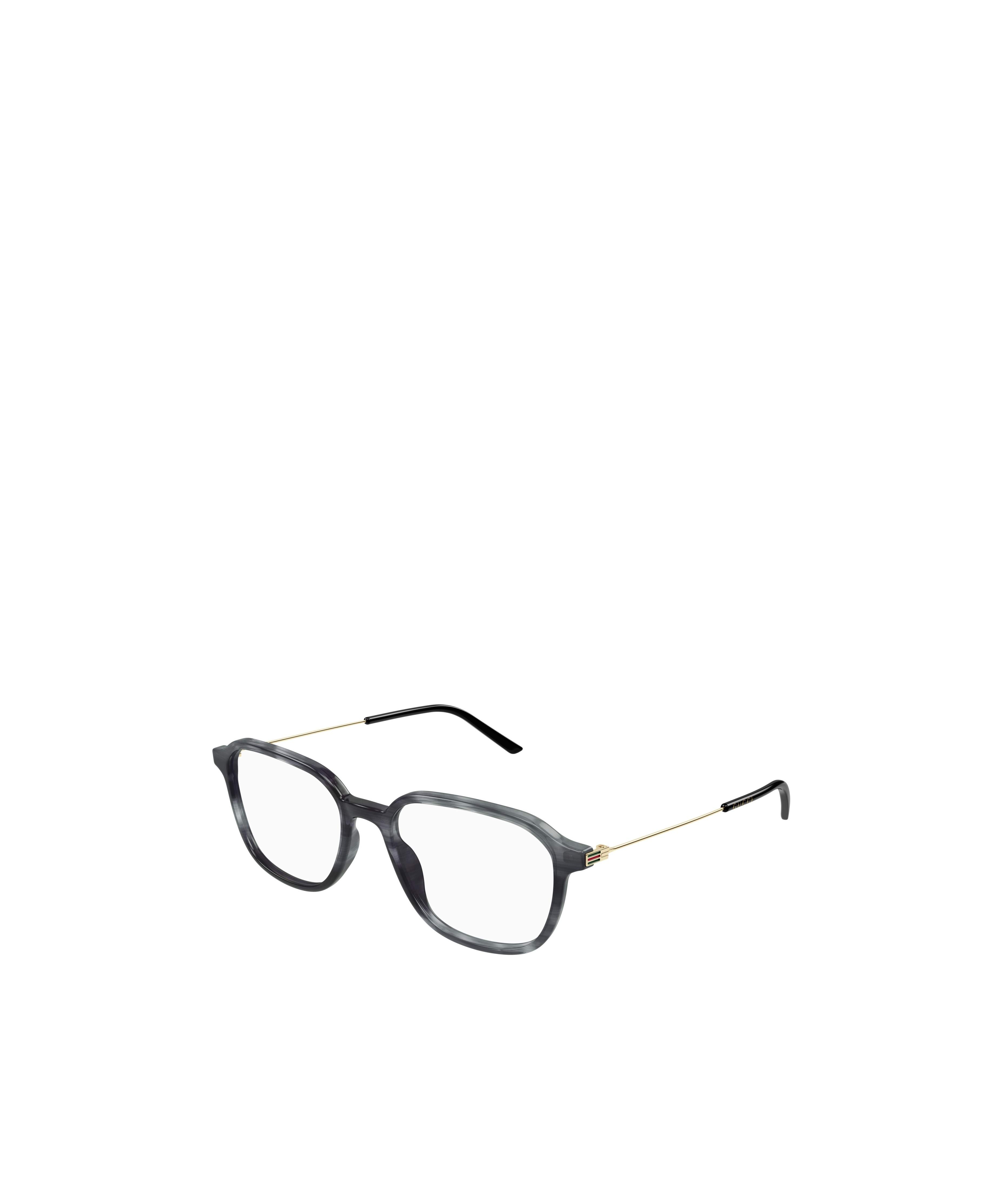 Gucci Tortoiseshell Square-frame Glasses In Black