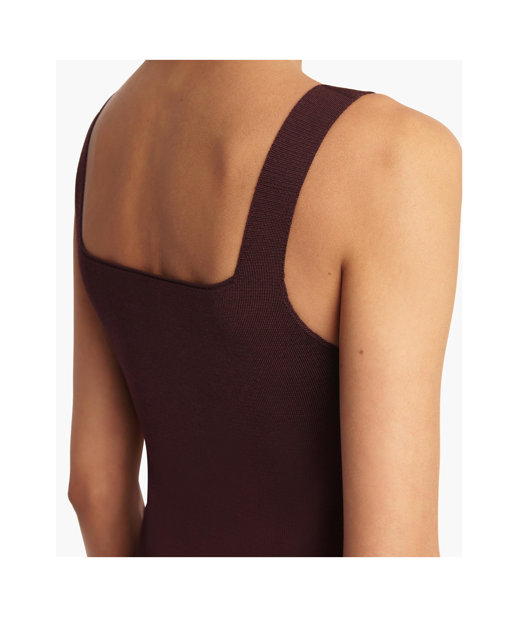 Khaite Womens Almandine Dixi Square-neck Knitted Maxi Dress Xs In Burgundy