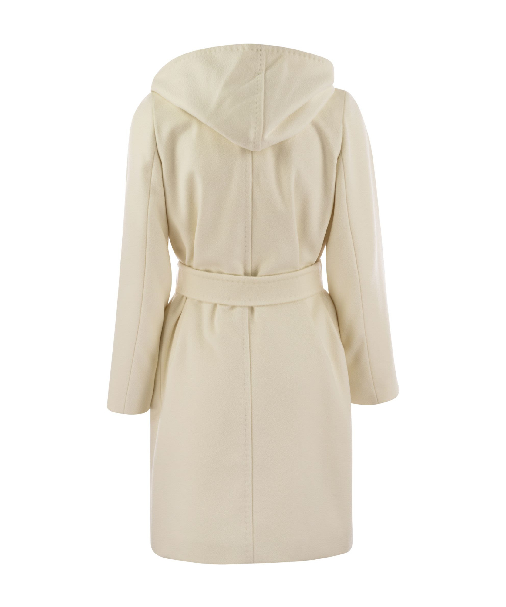 Max Mara Women's Newmang - Wool Coat With Hood In Nude