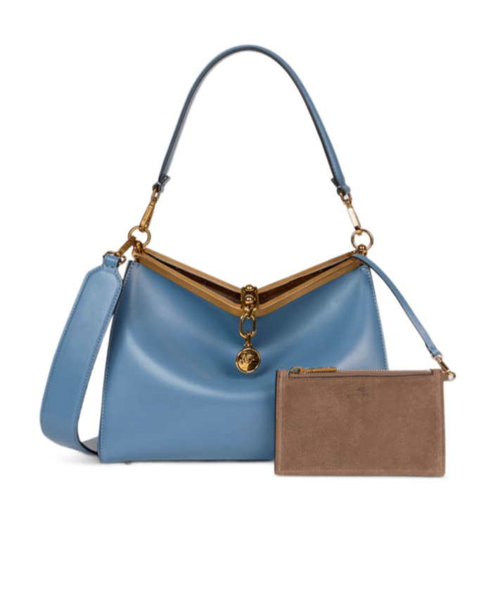 Etro Medium Vela Bag In Blue