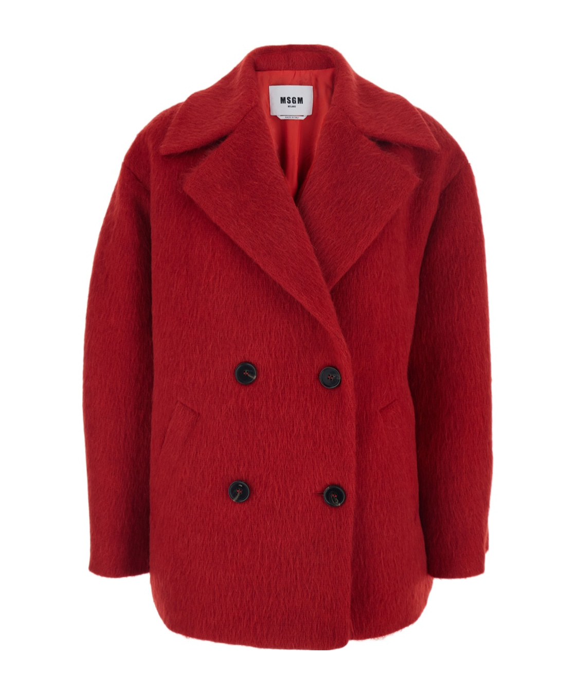 Msgm Long Sleeve Jacket In Red