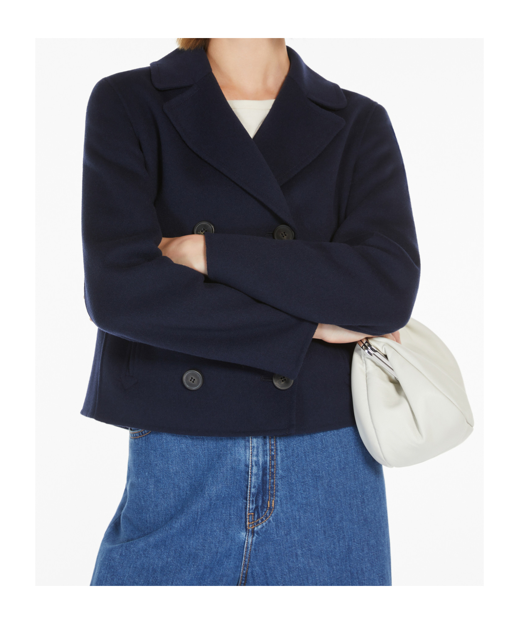 Weekend Max Mara Double-sided Coat In Navy Blue