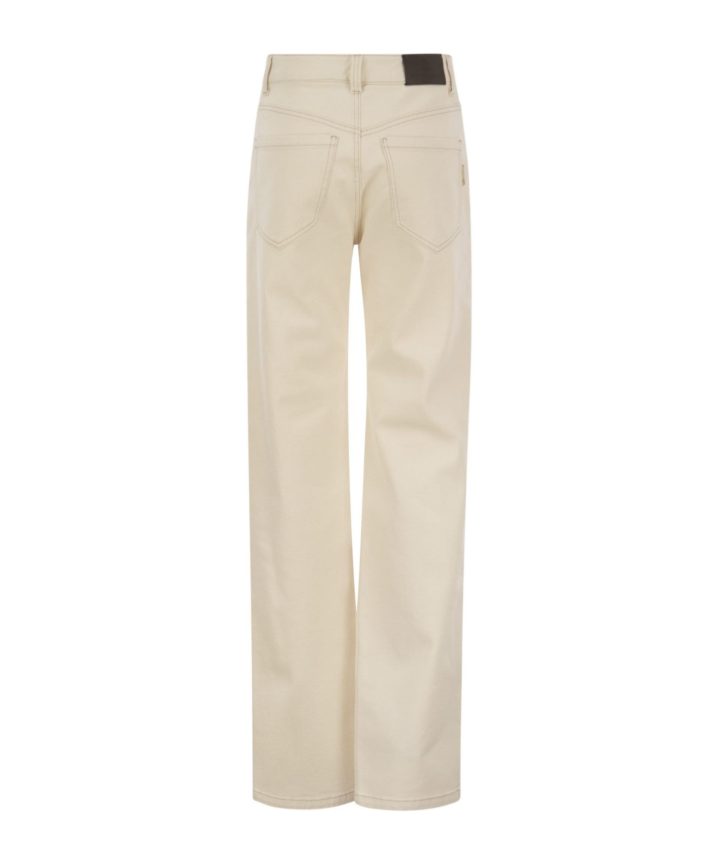 Brunello Cucinelli Denim Pants In Nude
