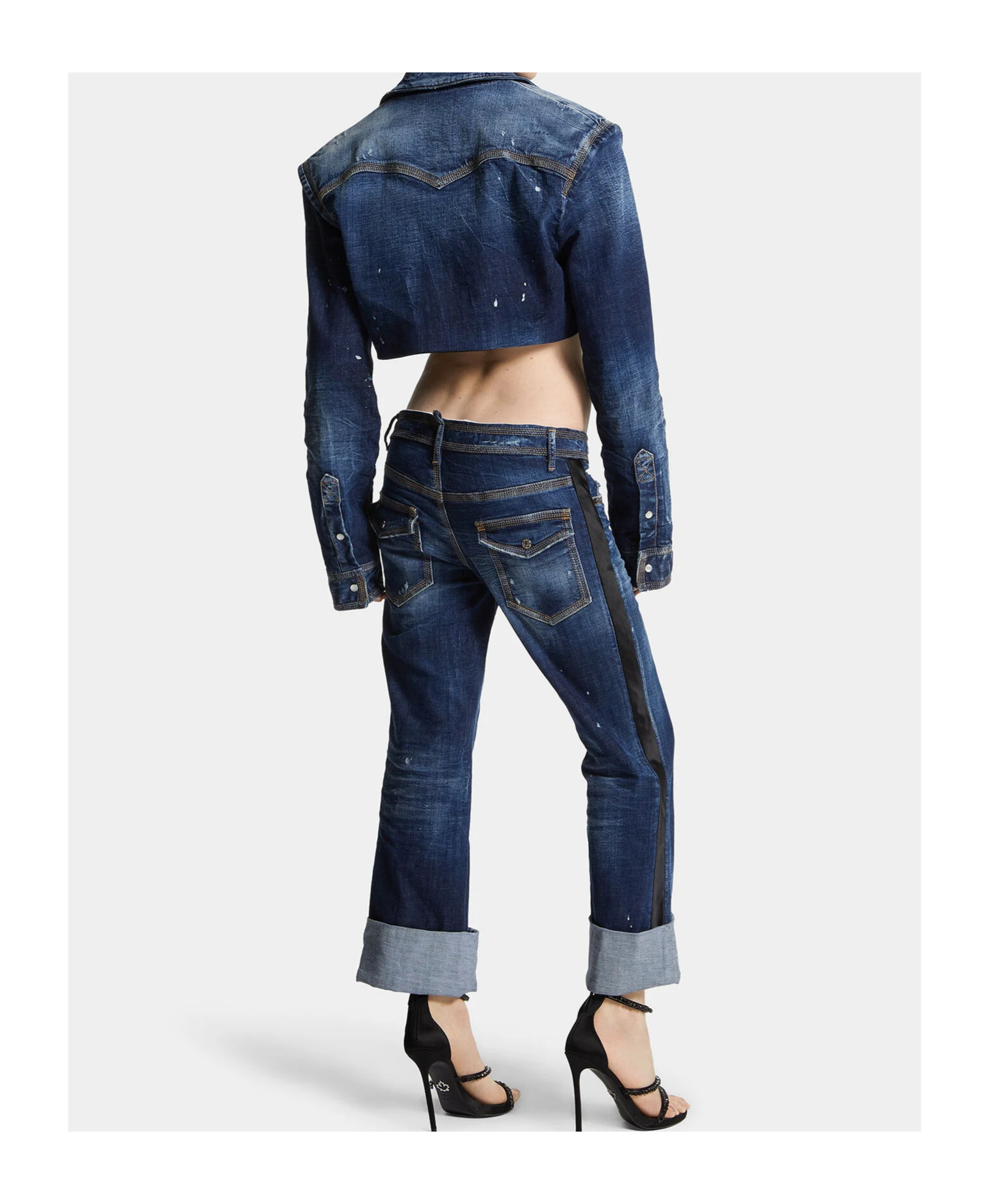 Dsquared2 Jenna Flared Jeans In Blue