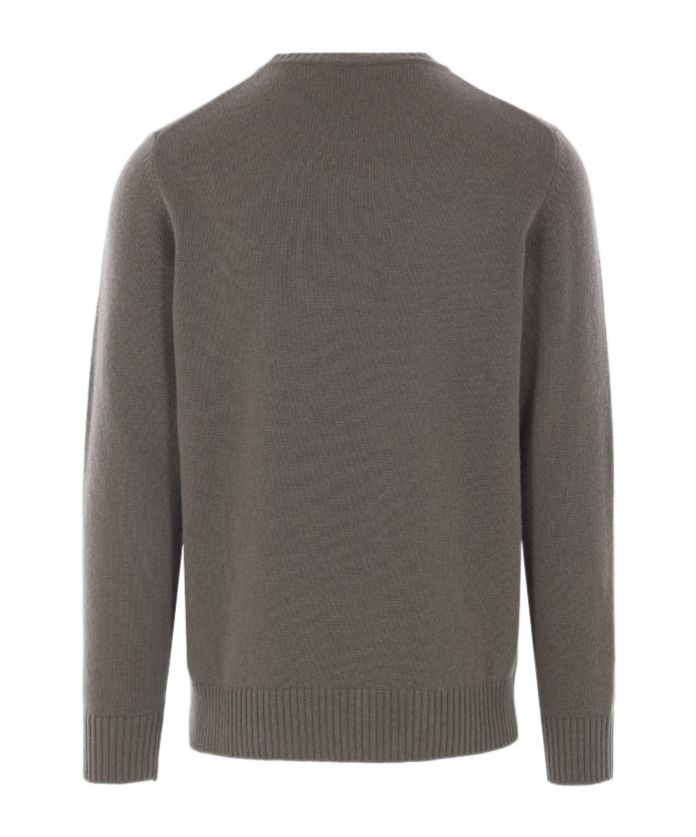 Roberto Collina Round-neck Knitted Sweater In Gray