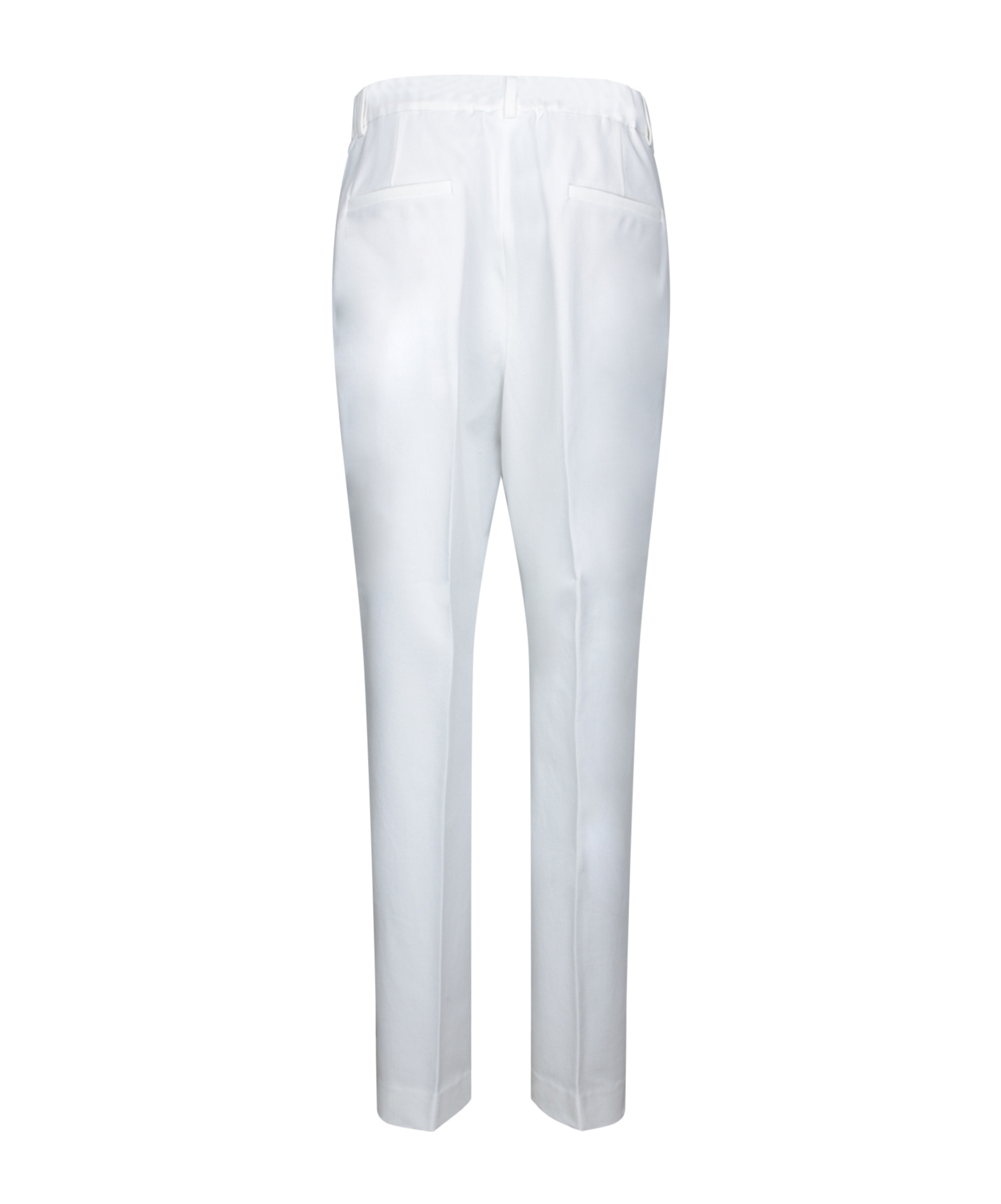 Incotex Straight-leg White Trousers With Tailored Silhouette In White