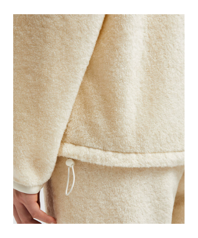 Moncler Fleece Hoodie In White