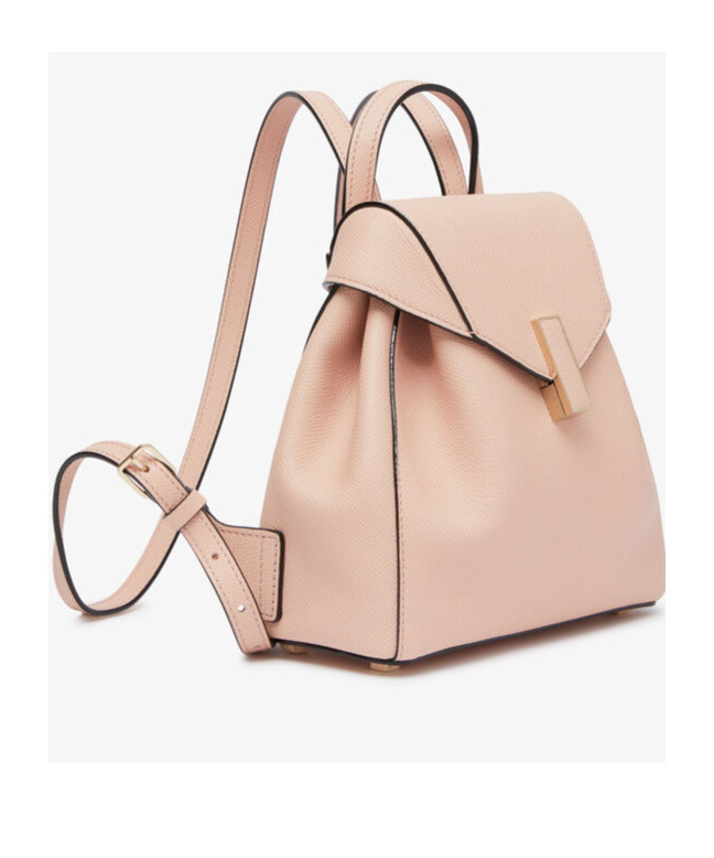 Valextra Iside Mini Leather Backpack In Pink