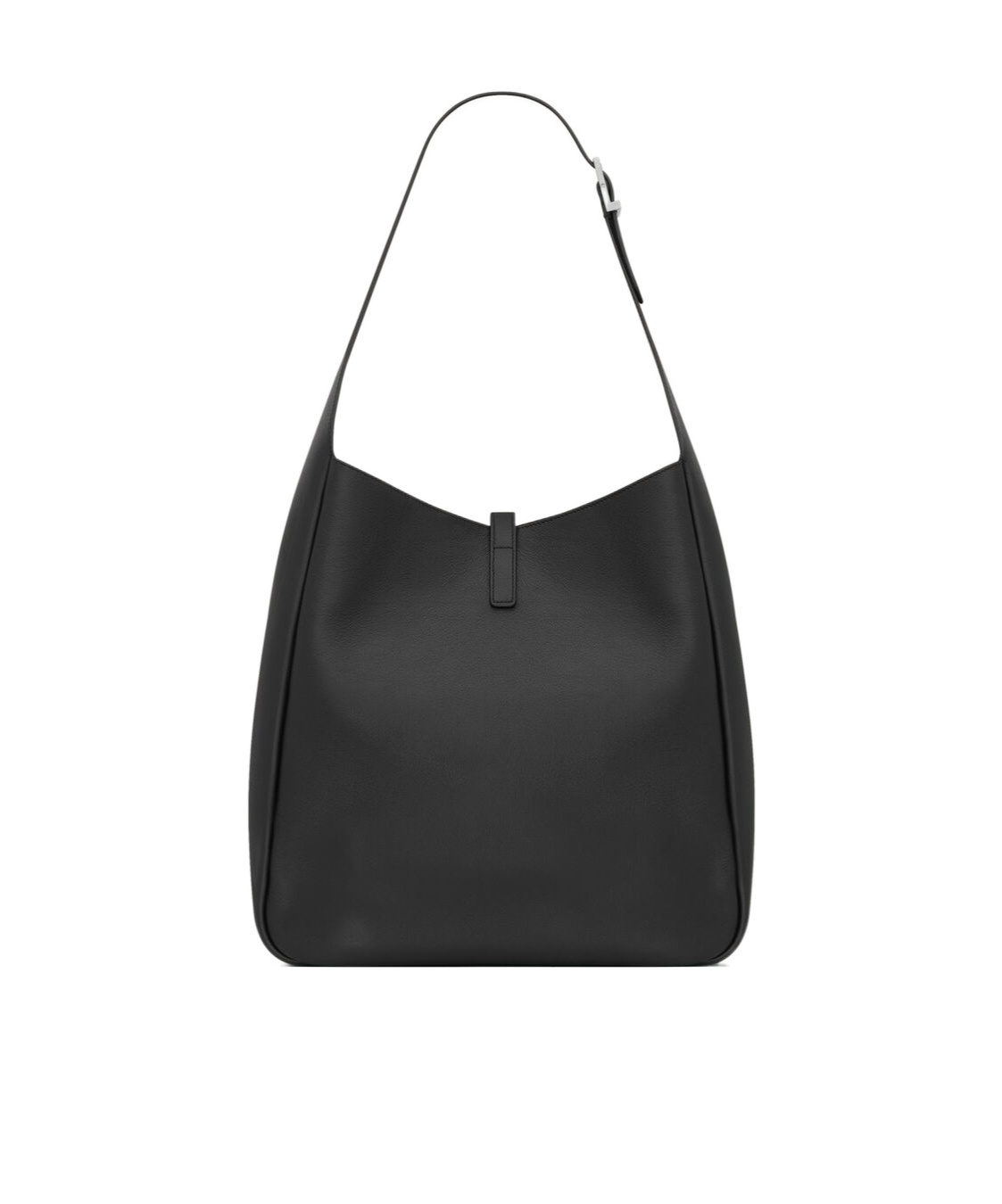 Saint Laurent Logo Shoulder Bag In Black