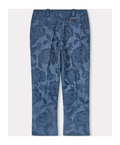 Kenzo Waistband Loop Casual Pants In Blue