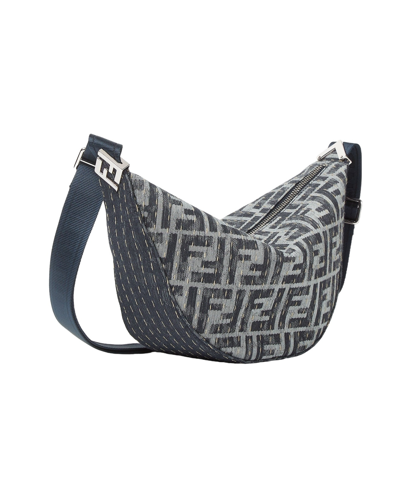 Fendi Ff Melon Small Shoulder Bag In Black