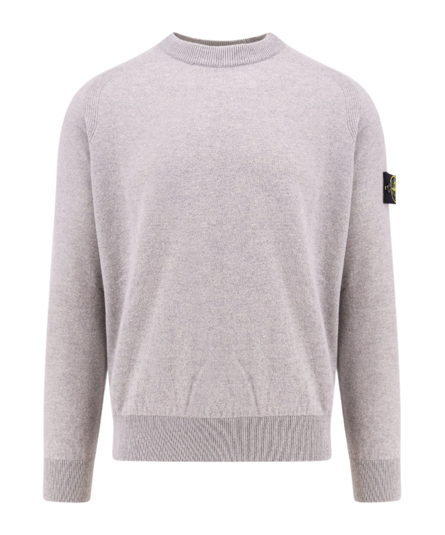 Stone Island Round Neck Sweater In Gray