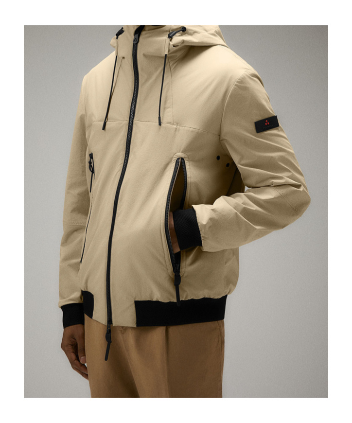 Peuterey Stretch Nylon Sports Jacket In Amaretto
