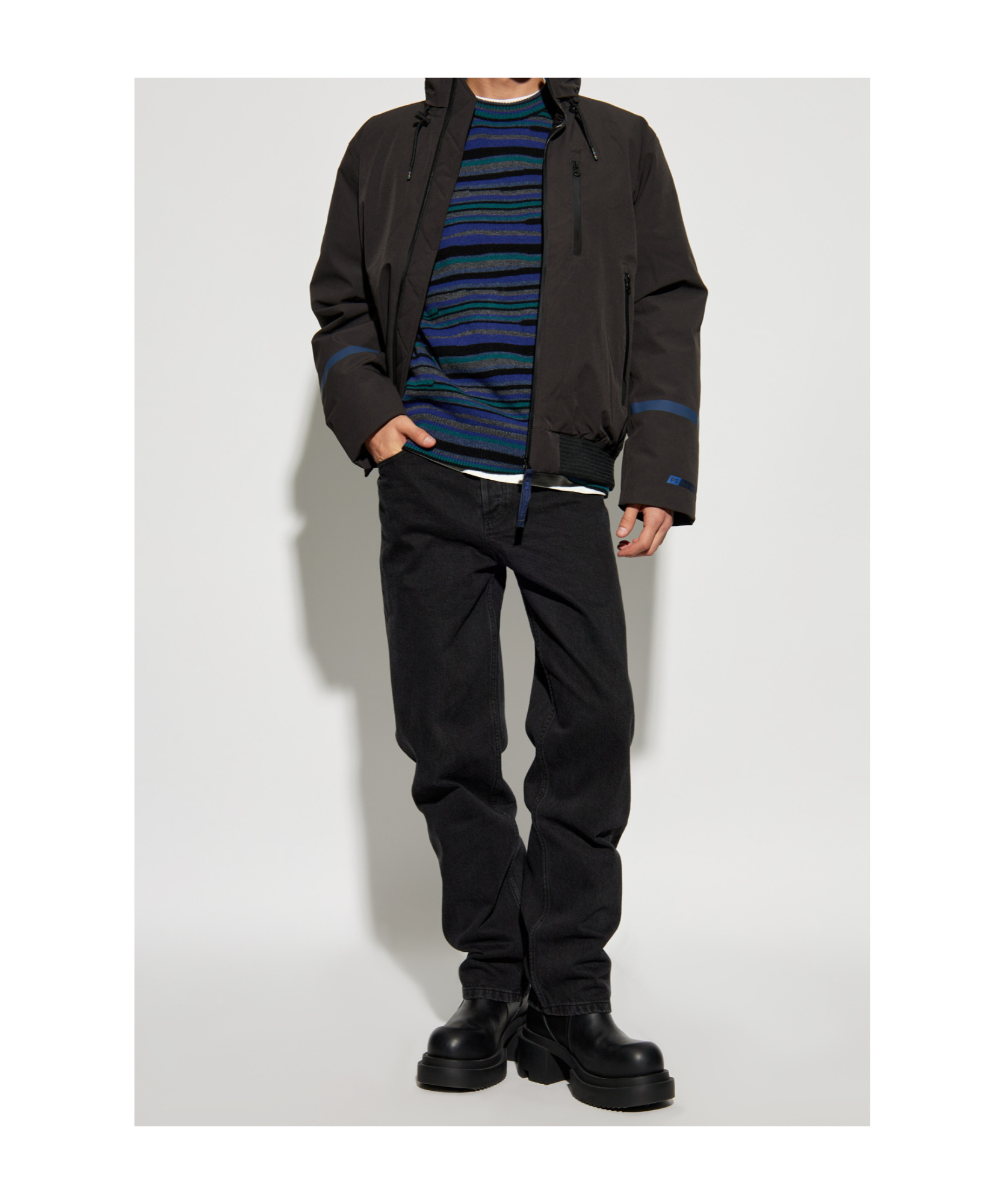 Shop Ps By Paul Smith Crew Neck Sweater In Black