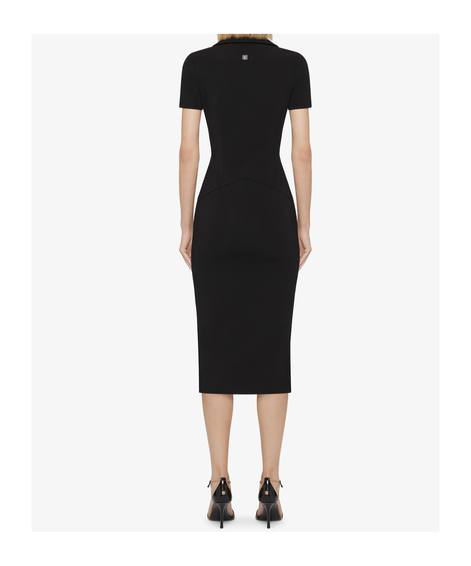 Givenchy Dress In Punto Milano With 4g Detail In Black