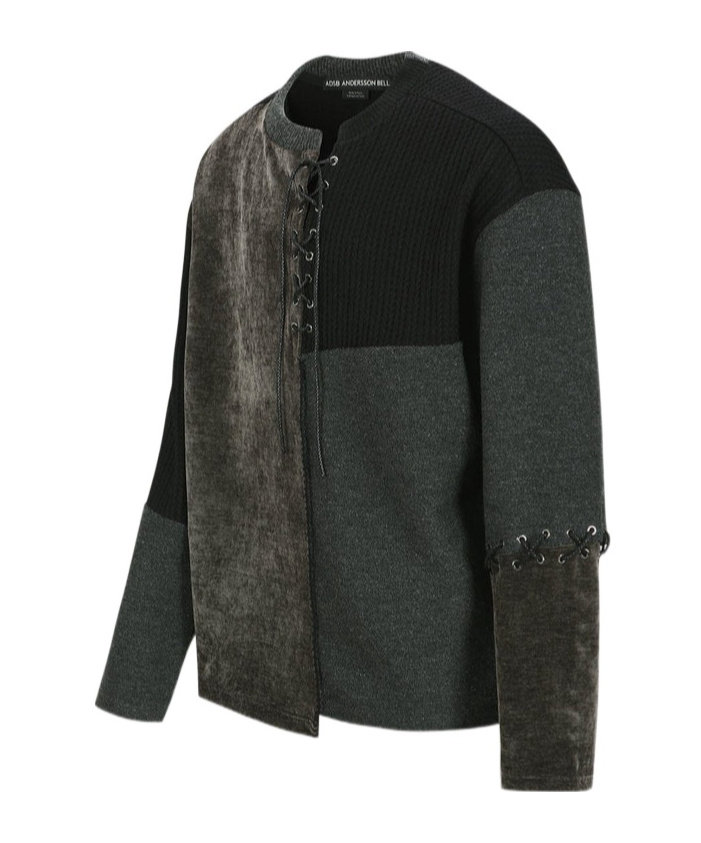 Andersson Bell Strap Loose Sweater In Black