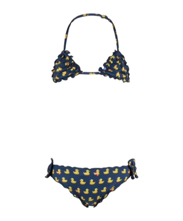 Mc2 Saint Barth Full Body Duck Swimsuit Set In Blue
