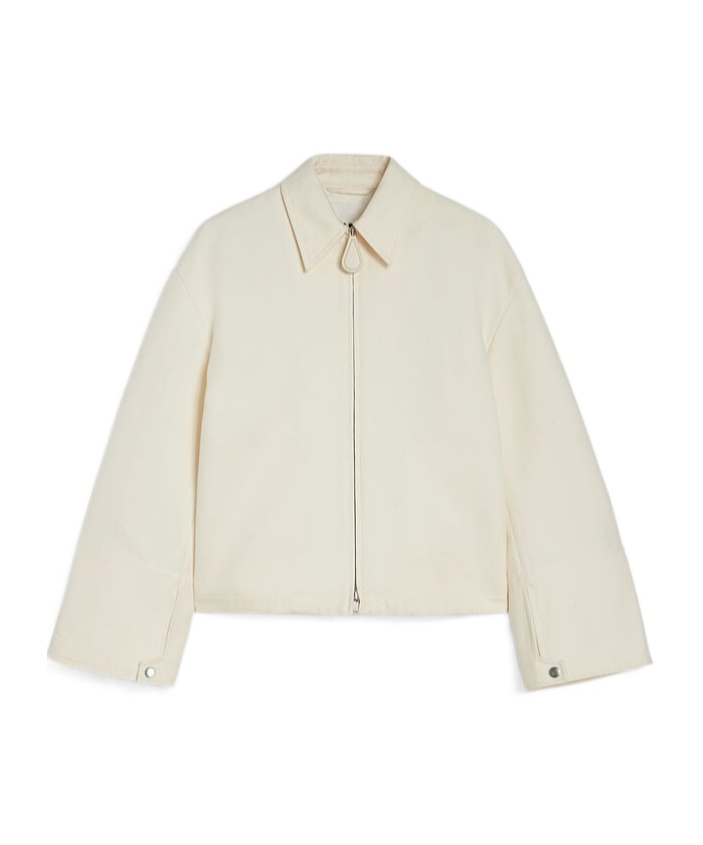 Jil Sander Cotton Jacket In White