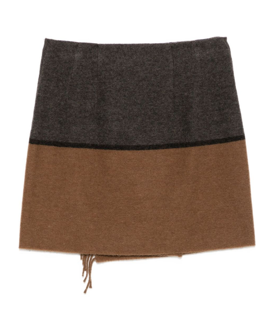Semicouture Safety-pin Fringed Skirt In Black