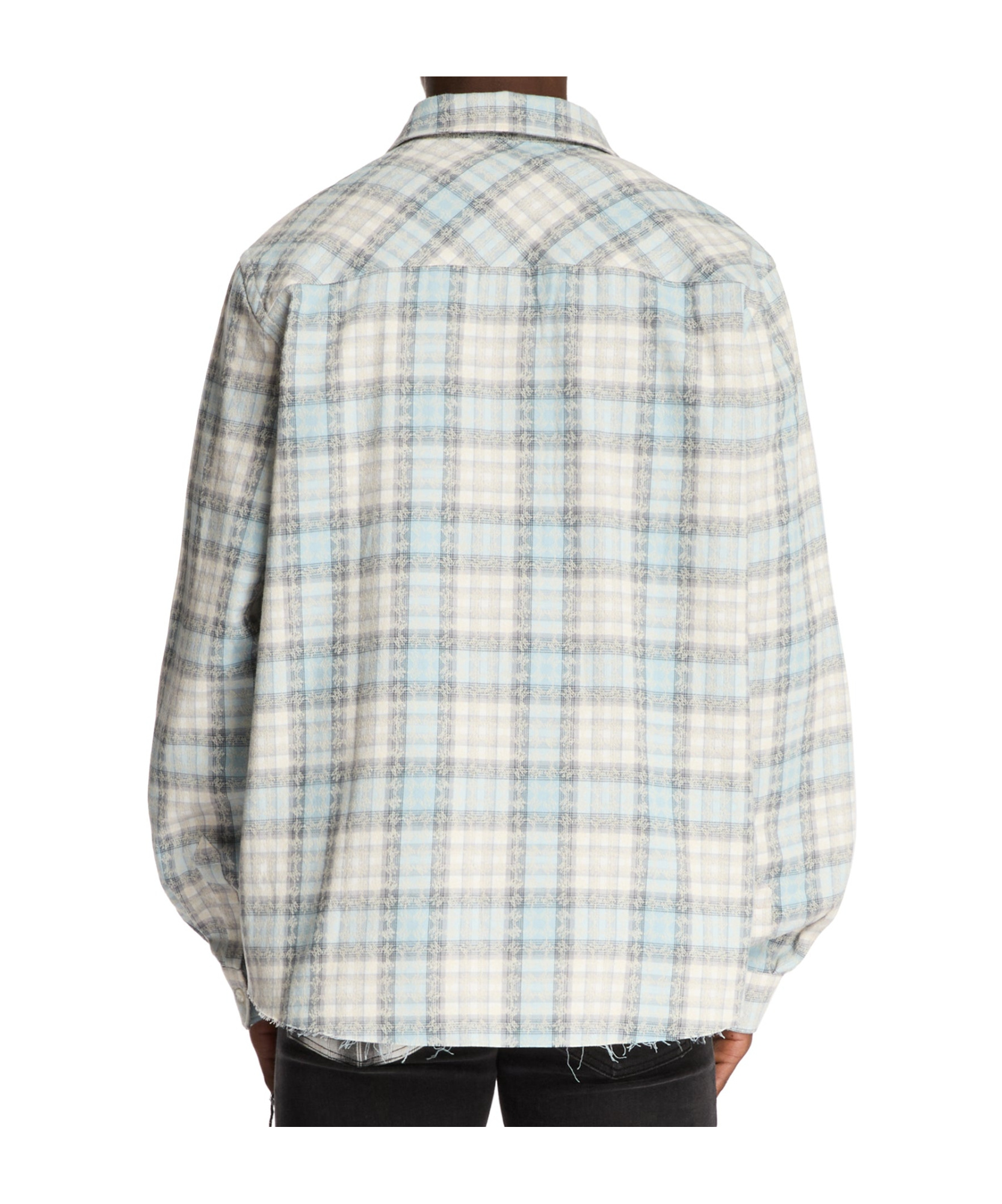 Amiri Classic Flannel Shirt In White