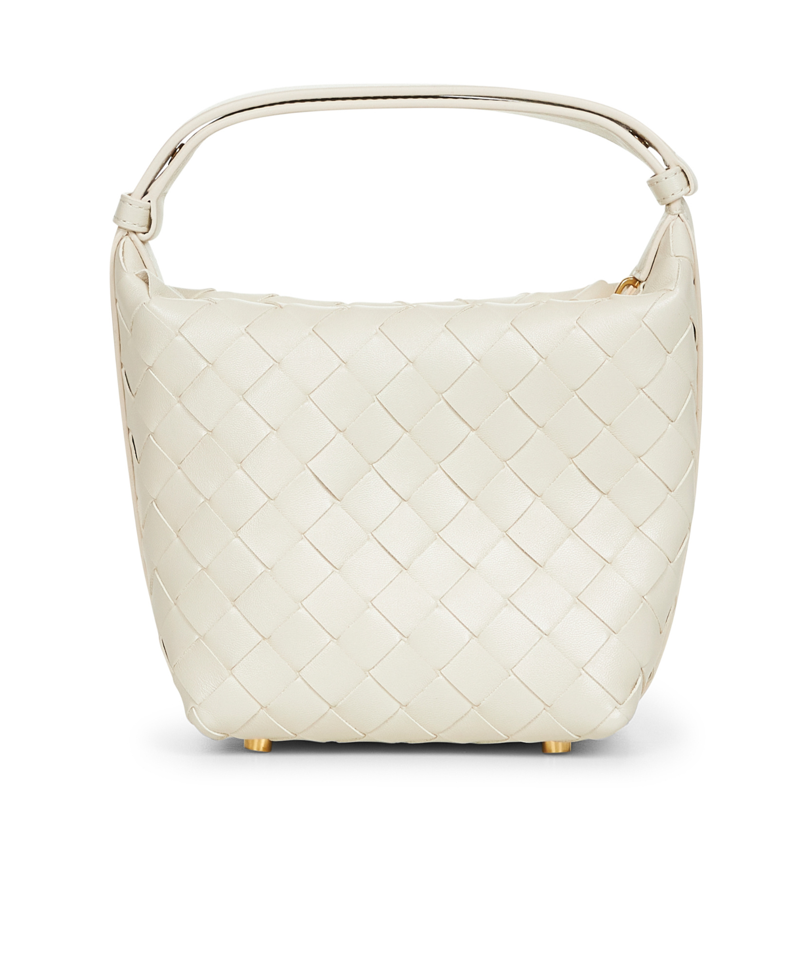 Bottega Veneta White Candy Wallace Bag In White