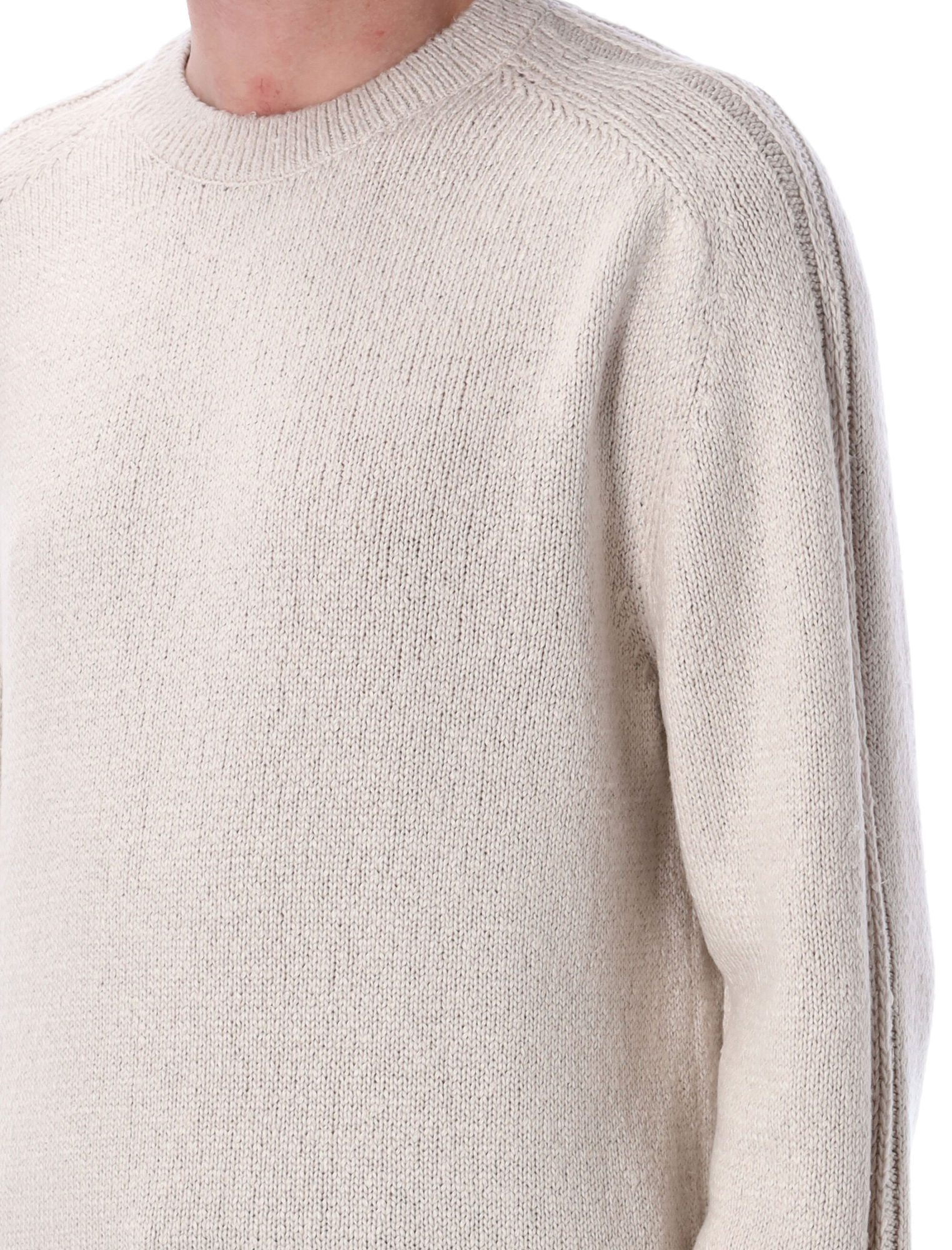 Our Legacy Round Neck Sweater Raglan Sleeves In Neutral