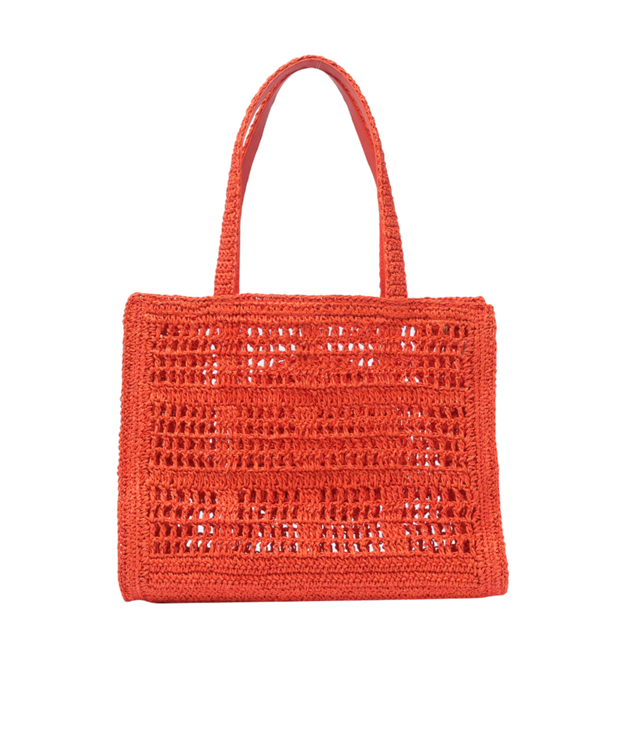 Tory Burch Ella Logo Embroidered Crochet Tote Bag In Red