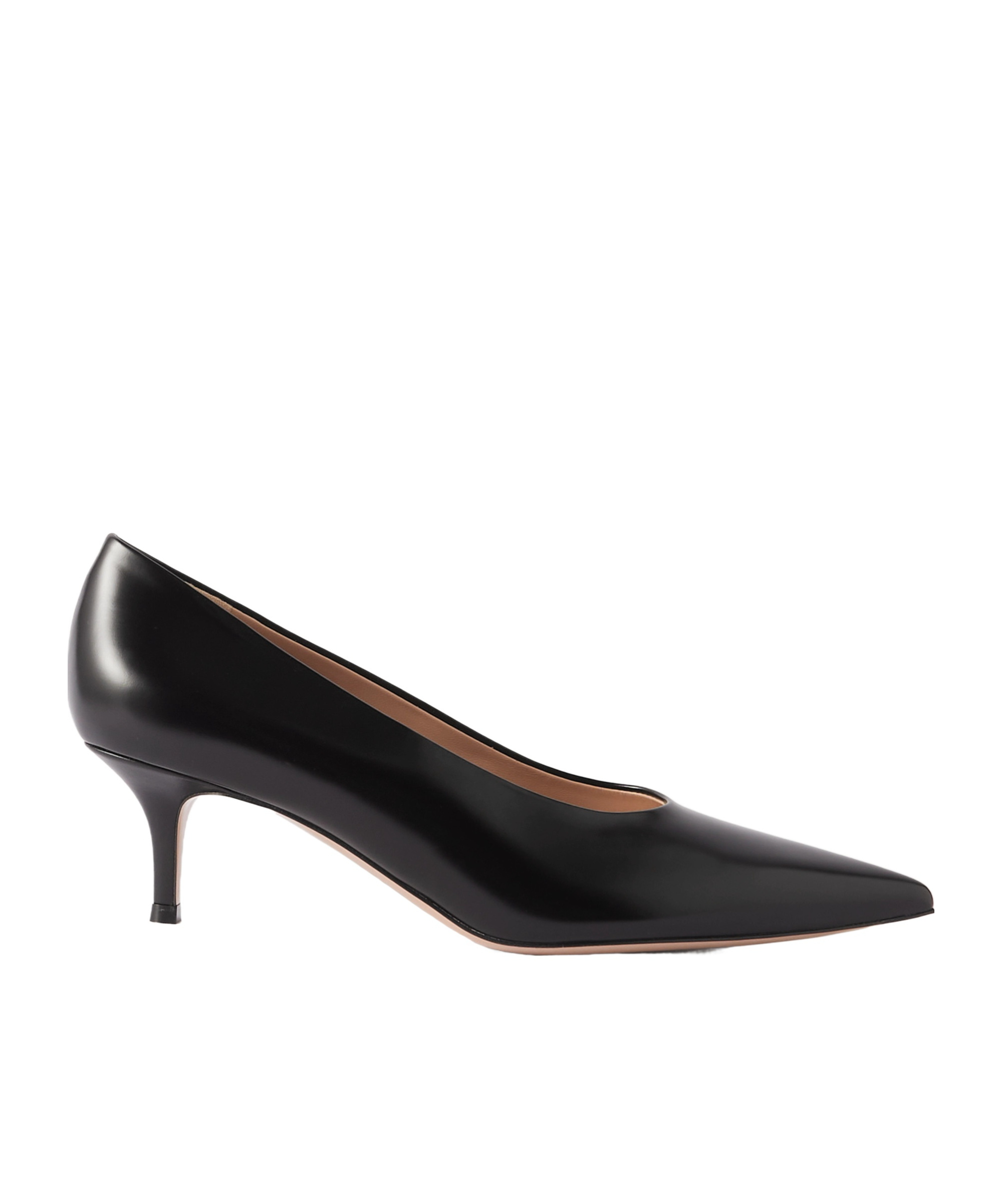 Shop Gianvito Rossi Robbie Pointed Toe Pumps In Black