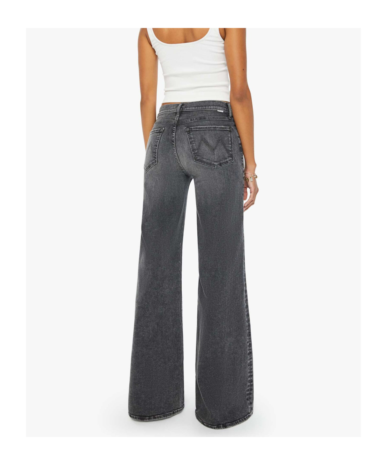 Mother The Twister Heel I Hate Snakes Jeans In Black