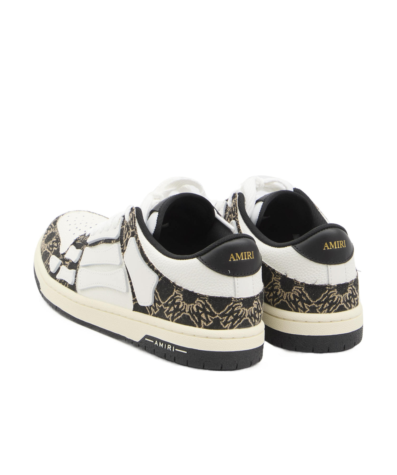 Amiri Skel-top Lace-up Sneakers In White