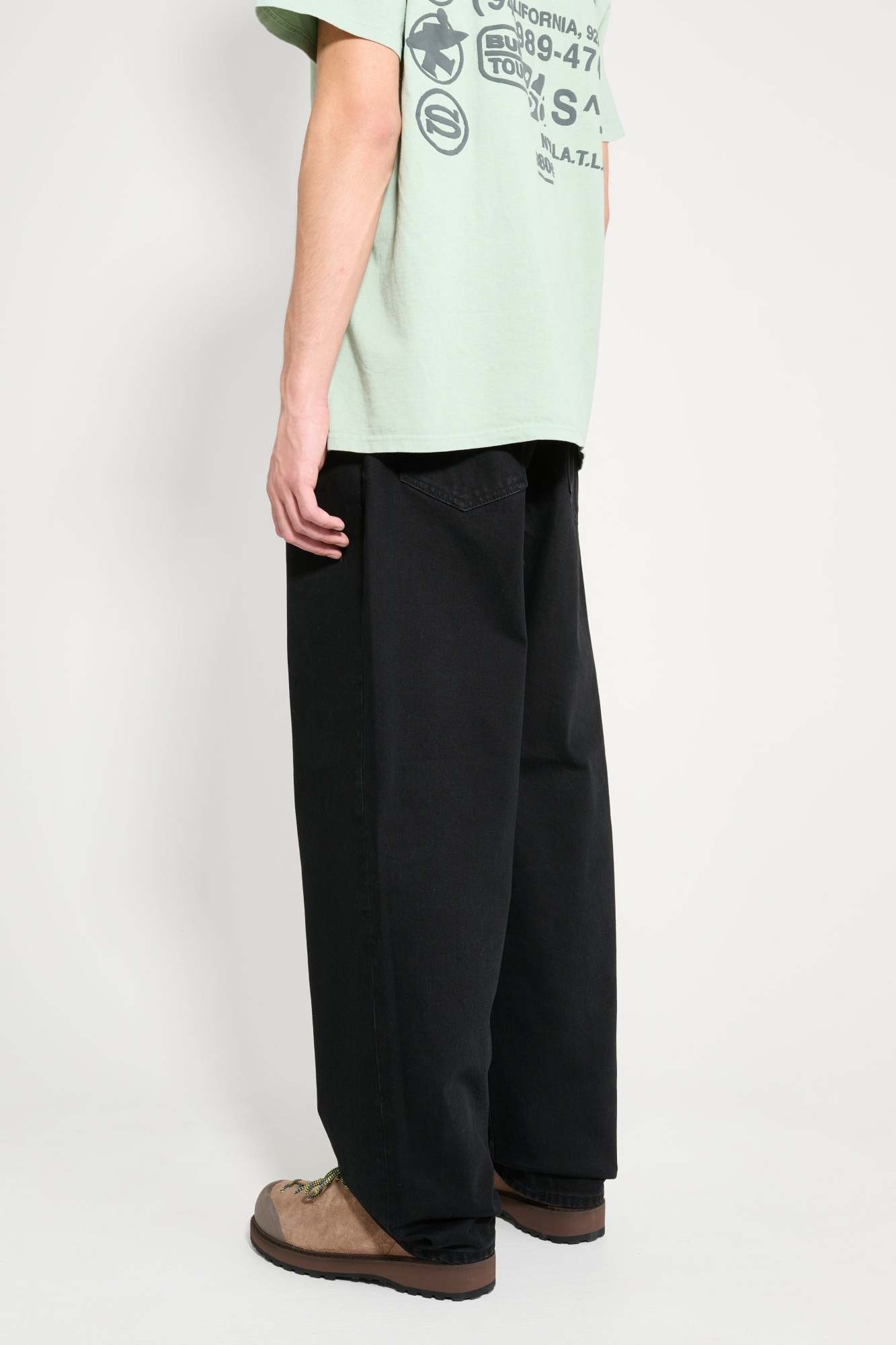 Stussy Belt-loop Jeans In Black