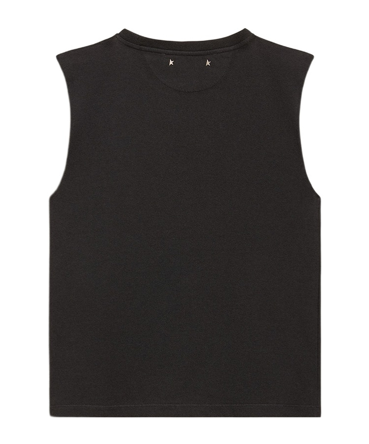 Golden Goose Sleeveless T-shirt In Black