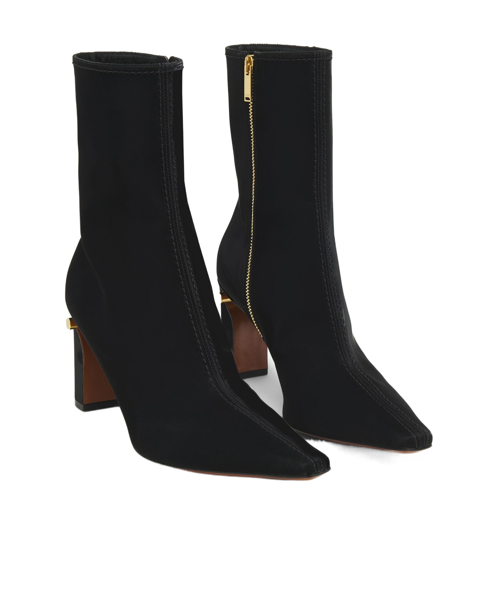 Alexander Mcqueen Ankle Boots Fabric Pointed Toe In Blue